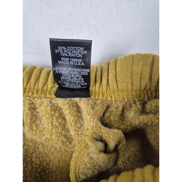 Aviator Nation Lightning Bolt Mustard Yellow Women’s Sweatpants Size XL - Picture 8 of 10